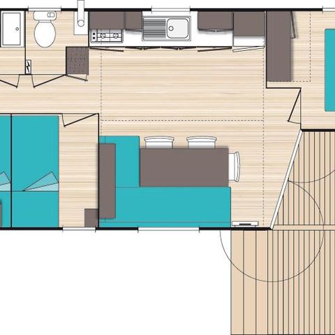 MOBILHOME 6 personnes - CONFORT