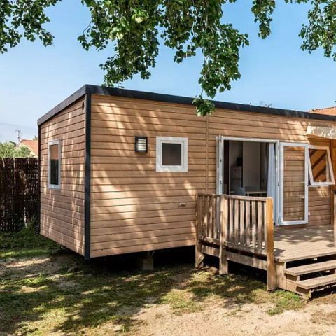 MOBILHOME 6 personnes - Mobil-home | Premium | 3 Ch. | 6 Pers. | Terrasse surélevée | 2 SDB | Clim.
