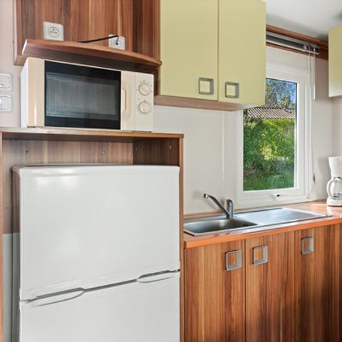 MOBILHOME 8 personnes - Classic | 3 Ch. | 6/8 Pers. | Terrasse surélevée non couverte | Clim.