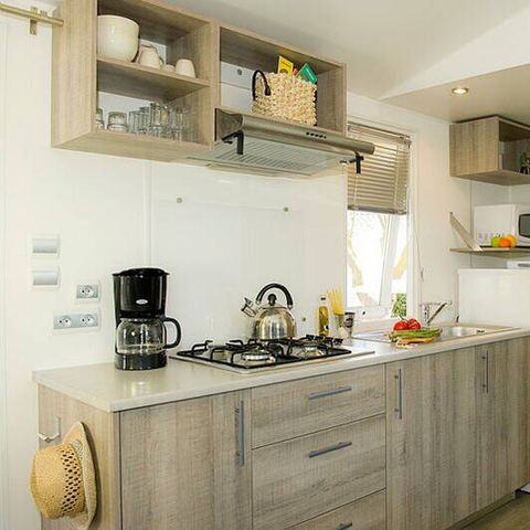 MOBILHOME 6 personnes - Comfort | 3 Ch. | 6 Pers. | Terrasse surélevée | Clim. | TV