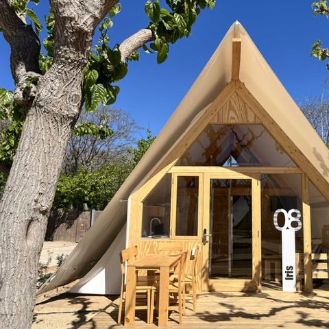 TENTE TOILE ET BOIS 4 personnes - Glamping Kentia