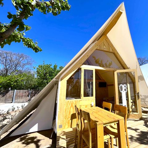 Tente en toile et en bois 5 personnes - Iris