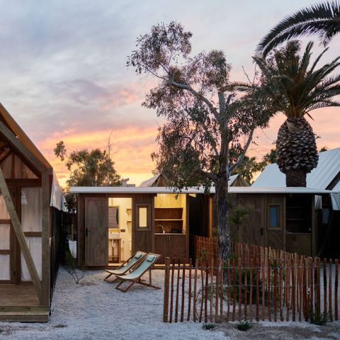 Tente en toile et en bois 2 personnes - Glamping Cabin-Tent Senyoret