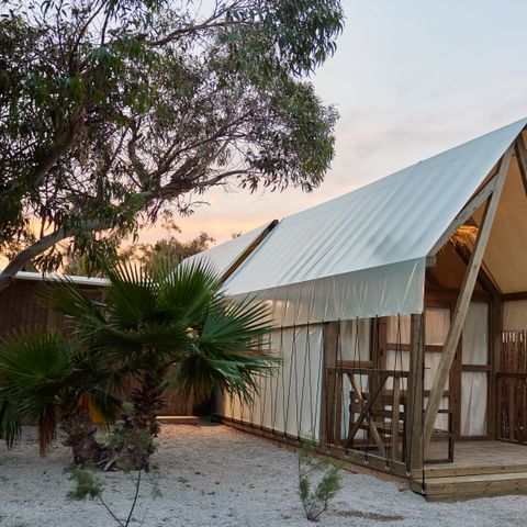 Tente en toile et en bois 2 personnes - Glamping Cabin-Tent Senyoret