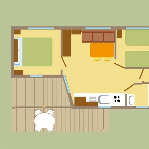 MOBILHOME 4 personnes - CONFORT
