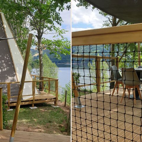 Hébergement 5 personnes - TIPI - HOME - 3 chambres - Sans sanitaire - 34m2