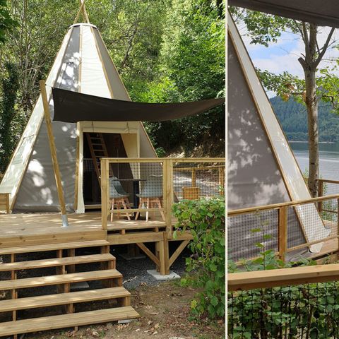 HÉBERGEMENT INSOLITE 5 personnes - TIPI HOME 3ch 5pers - sans sanitaire - 34m2