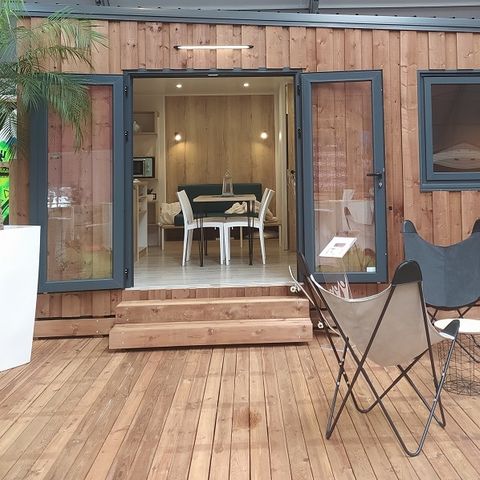 MOBILHOME 4 personnes - CABANE GLAMPING 2ch 5pers - SANS SANITAIRE - 22m2