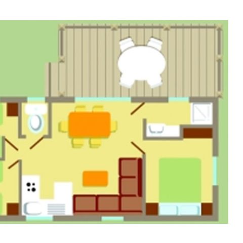 MOBILHOME 6 personnes - CONFORT 3ch 6pers - 29m2