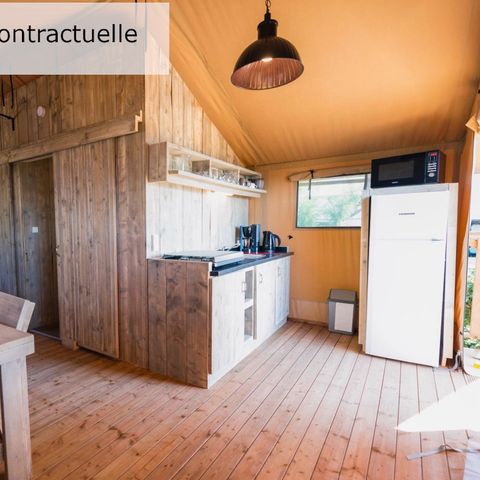 TENTE TOILE ET BOIS 4 personnes - Tente Lodge