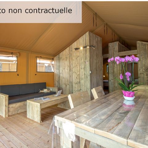 TENTE TOILE ET BOIS 4 personnes - Tente Lodge