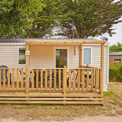 MOBILHOME 6 personnes - Classic | 3 Ch. | 6 Pers. | Terrasse surélevée | 1 SDB | Clim.