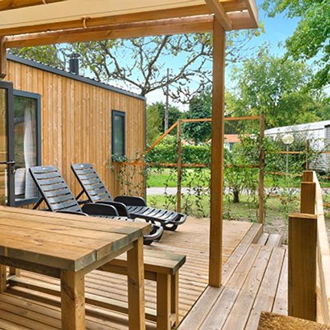 MOBILHOME 4 personnes - Ultimate | 2 Ch. | 4 Pers. | Terrasse surélevée | Clim. | TV