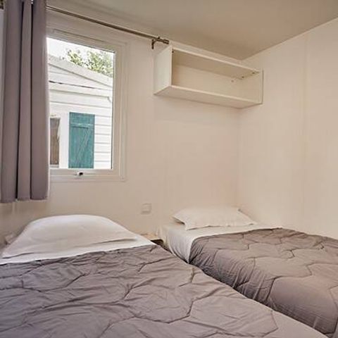 MOBILHOME 6 personnes - Classic | 3 Ch. | 6 Pers. | Terrasse surélevée | 1 SDB | Clim..