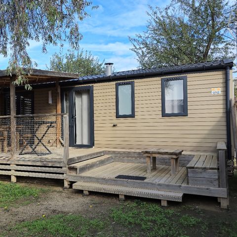 MOBILHOME 6 personnes - Premium Exclusive | 3 Ch. | 6 Pers. | Terrasse surélevée | Clim. | TV