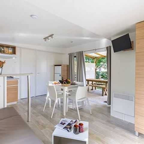 MOBILHOME 8 personnes - Mobil-home | Ultimate | 4 Ch. | 8 Pers. | Terrasse surélevée | Clim. | TV