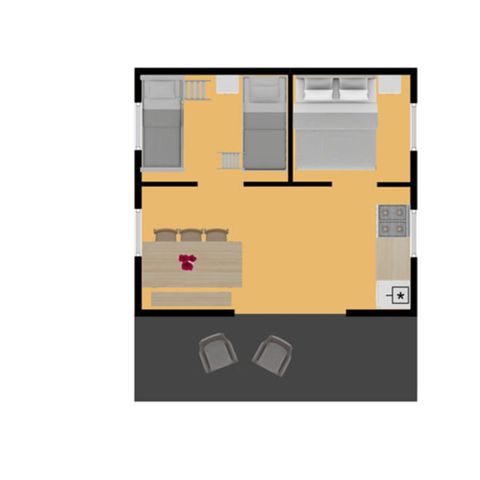 TENTE TOILE ET BOIS 6 personnes - Bulot