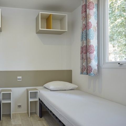 MOBILHOME 6 personnes - Comfort XL | 2 Ch. | 4/6 Pers. | Terrasse surélevée | 2 SDB | Clim. | TV
