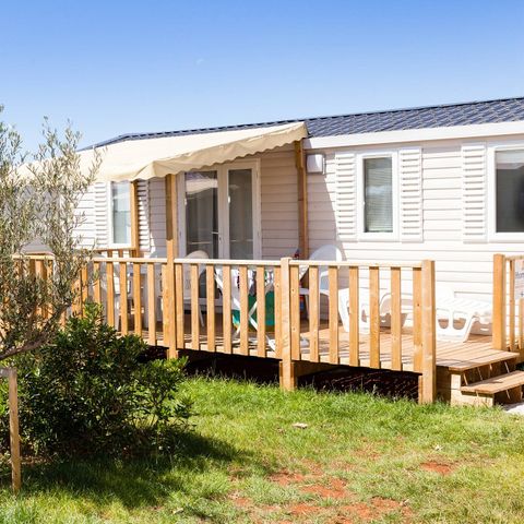 MOBILHOME 6 personnes - Mobil-home | Comfort | 2 Ch. | 4/6 Pers. | Terrasse surélevée | Clim. | TV