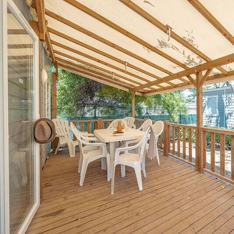 MOBILHOME 6 personnes - Mobil-home | Comfort | 2 Ch. | 4/6 Pers. | Terrasse surélevée | Clim. | TV