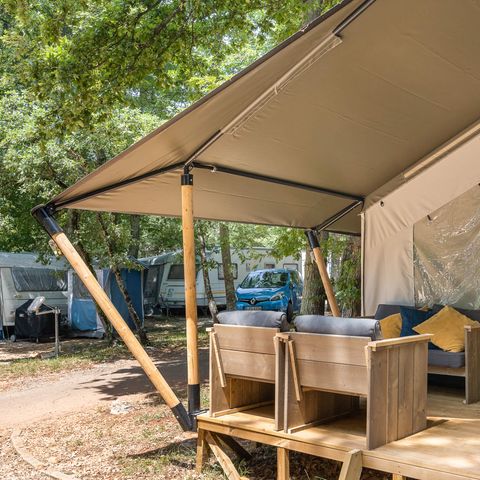TENTE TOILE ET BOIS 4 personnes - Park Umag - Tente Safari Confort