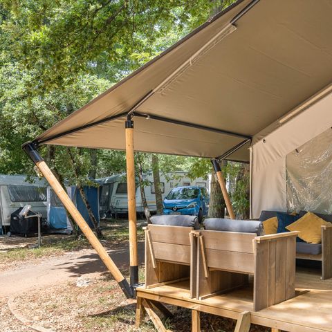 TENTE TOILE ET BOIS 4 personnes - Park Umag - Tente Safari Confort + climatisation