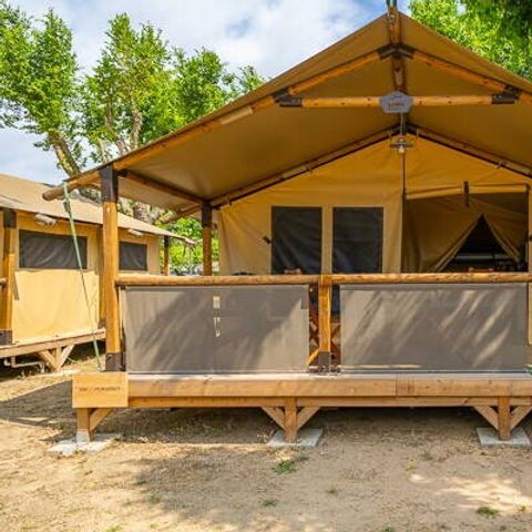 LODGE 5 personnes - Tente Super Lodge | 2 Ch. | 4/5 Pers. | Terrasse Simple | Sans SDB