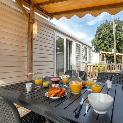 MOBILHOME 6 personnes - Mobil-home | Comfort | 3 Ch. | 6 Pers. | Terrasse Lounge | Clim. | TV