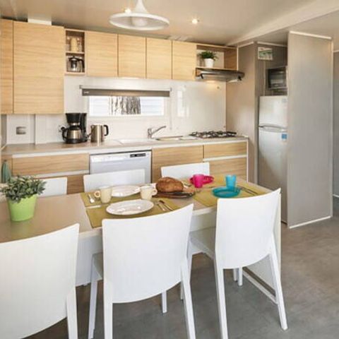 MOBILHOME 6 personnes - Mobil-home | Premium | 3 Ch. | 6 Pers. | Terrasse Lounge | Clim.