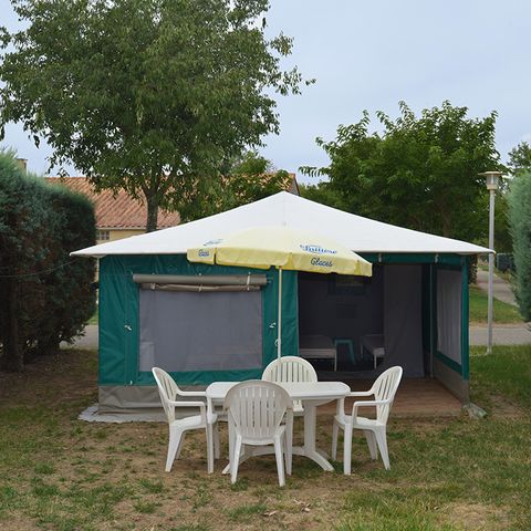 BUNGALOW TOILÉ 4 personnes - Caraibe, sans sanitaires