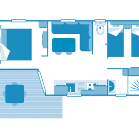 MOBILHOME 5 personnes - Cottage Esencia 5p 2hab ***