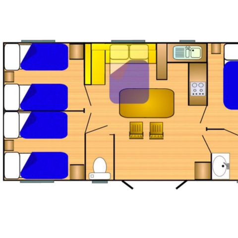 MOBILHOME 6 personnes - Grand 860 A/C CD