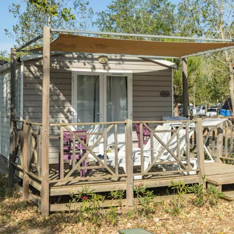 MOBILHOME 8 personnes - Mobil-home | Premium | 3 Ch. | 6/8 Pers. | Terrasse surélevée | 1 SDB | Clim.