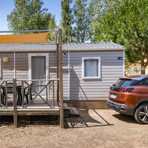 MOBILHOME 4 personnes - Comfort | 2 Ch. | 4 Pers. | Terrasse surélevée | Clim.