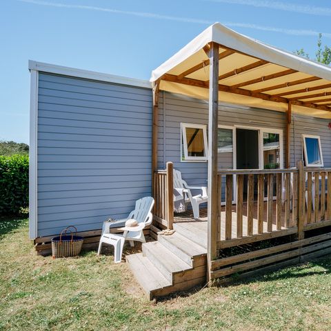 MOBILHOME 6 personnes - Mobil-home | Comfort | 3 Ch. | 6 Pers. | Terrasse surélevée | 1 SDB | Clim.