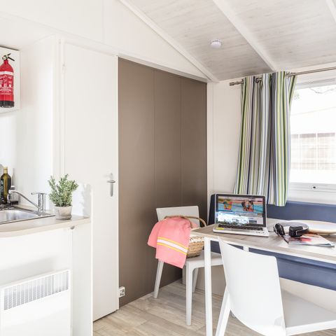 MOBILHOME 6 personnes - Mobil-home | Comfort | 3 Ch. | 6 Pers. | Terrasse surélevée | 1 SDB | Clim.