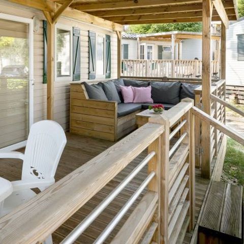 MOBILHOME 6 personnes - Premium | 2 Ch. | 4/6 Pers. | Terrasse Lounge | Clim.
