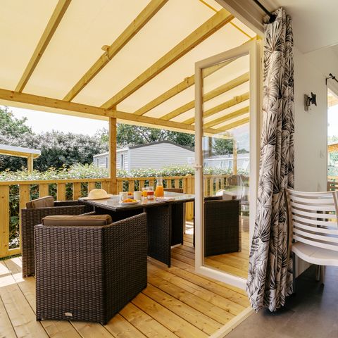 MOBILHOME 6 personnes - Premium | 2 Ch. | 4/6 Pers. | Terrasse Lounge | Clim.