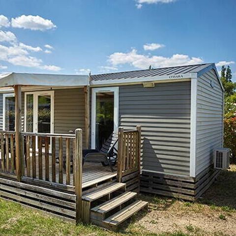 MOBILHOME 6 personnes - Mobil-home | Comfort | 2 Ch. | 4/6 Pers. | Terrasse surélevée | Clim. | TV