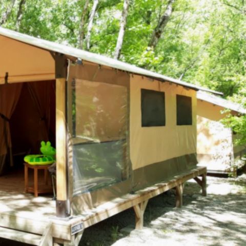 Tente en toile et en bois 5 personnes - Lodge Victoria