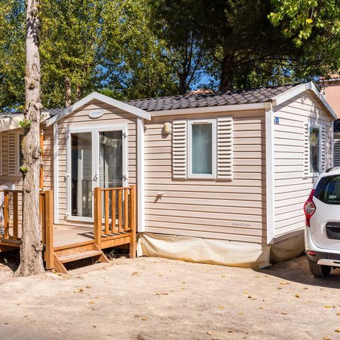 MOBILHOME 4 personnes - Mobil-home | Comfort | 2 Ch. | 4 Pers. | Terrasse surélevée | Clim. | TV