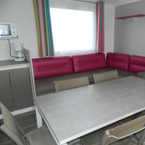 MOBILHOME 8 personnes - Mobil home Confort 28 à 35m² (3 chambres) + Terrasse avec vue mer 6/8 pers
