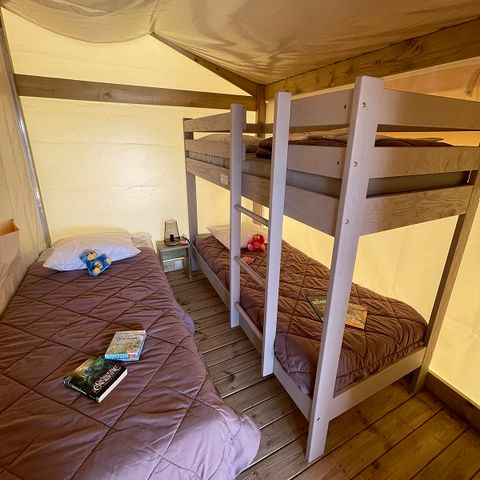 TENTE TOILE ET BOIS 5 personnes - LODGE FREEFLOWER STANDARD