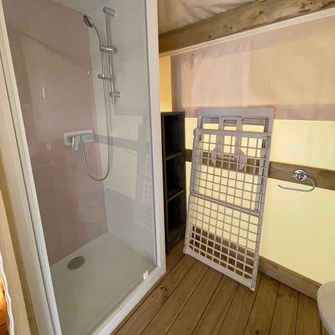 TENTE TOILE ET BOIS 5 personnes - Tente Lodge FreeFlower Standard 30m² (2 chambres) + Terrasse 5 pers