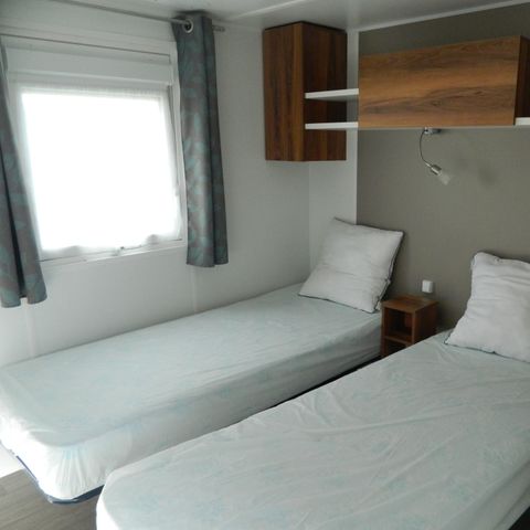 MOBILHOME 6 personnes - Mobil home Premium 38m² (2 chambres) + Terrasse - vue mer + Accès vélo maritime 4/6 pers
