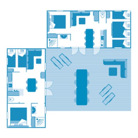 MOBILHOME 10 personnes - Cottage Friends 10p 5ch ****