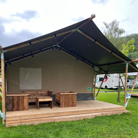 Tente en toile et en bois 6 personnes