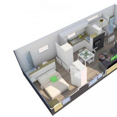 MOBILHOME 6 personnes - Sunêlia LUXE TAOS - 3 chambres
