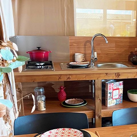 TENTE TOILE ET BOIS 5 personnes - BIRDYLODGE