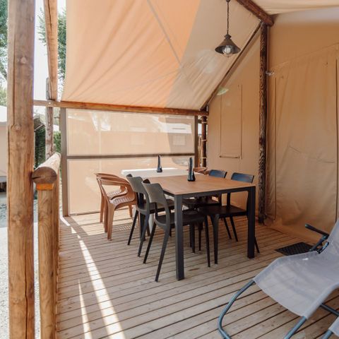 TENTE TOILE ET BOIS 5 personnes - BIRDYLODGE